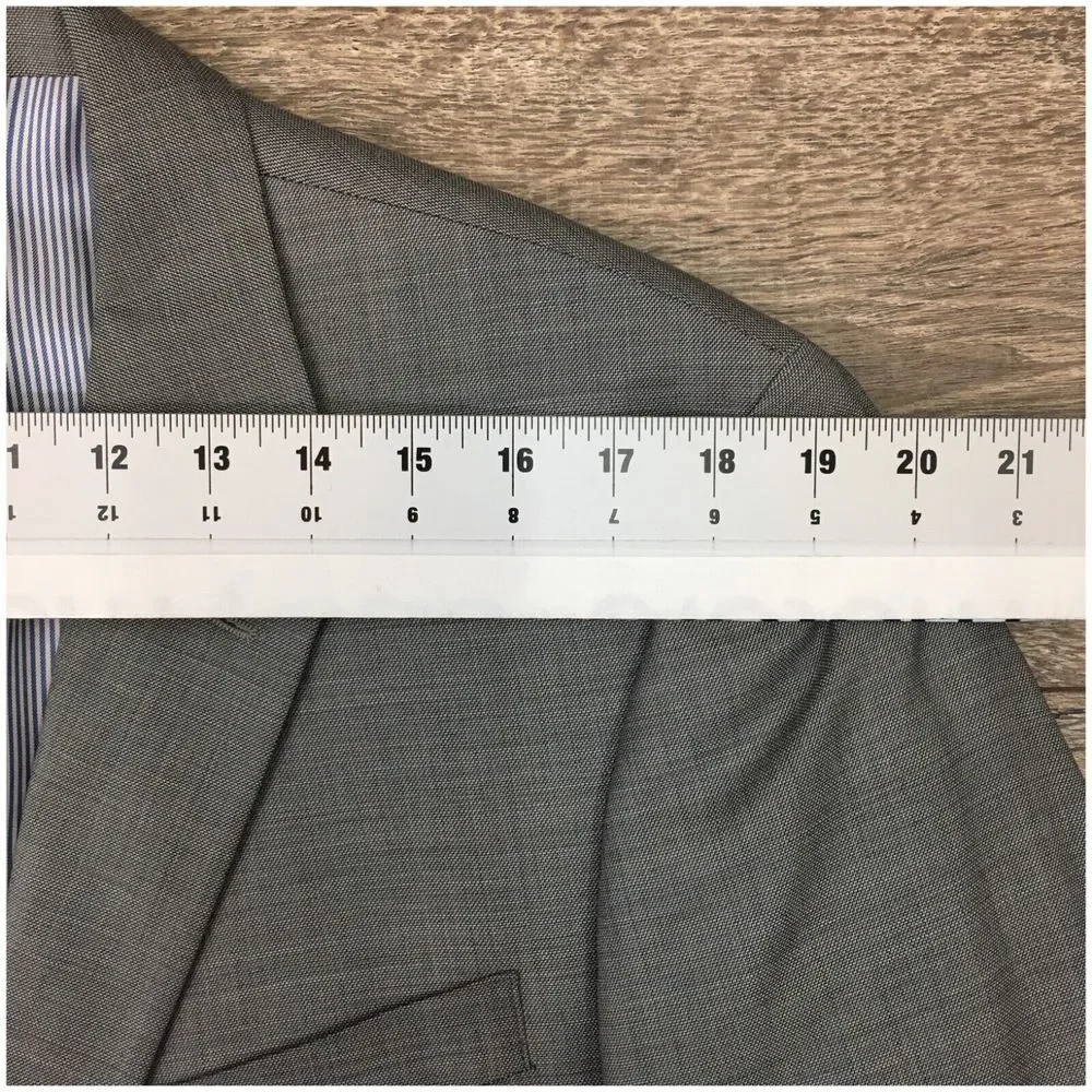 TOMMY HILFIGER Mens Blazer Sport Coat Casual 2 Button Jacket Size‎ 42L Wool Suit